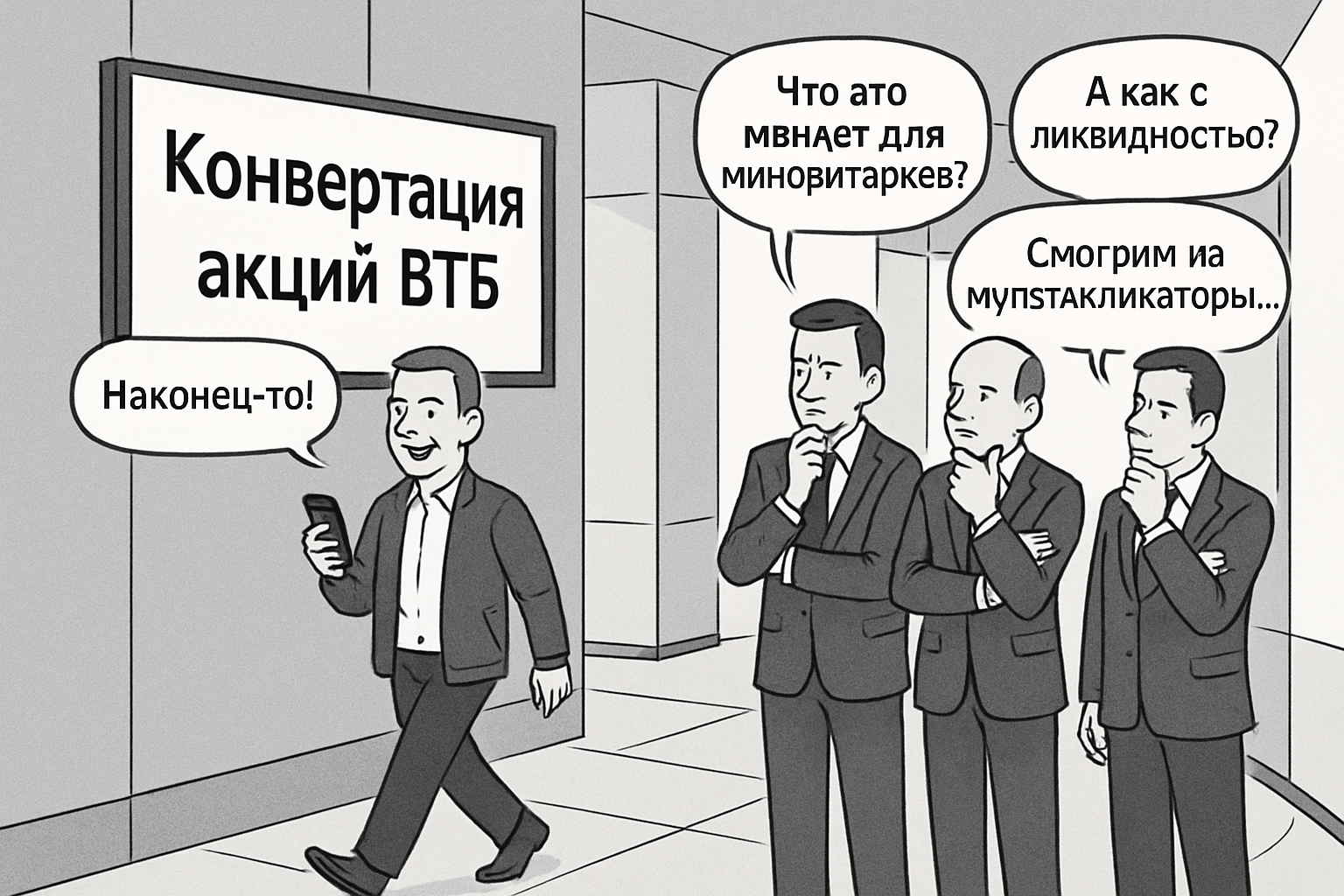 Коридор после голосования