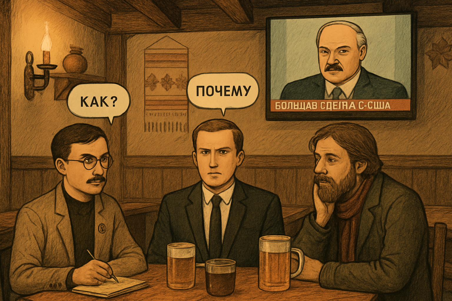 Минский трактир и большой экран