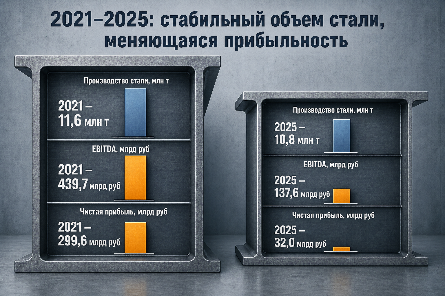 2021–2025: от пика маржи к инвестиционному циклу